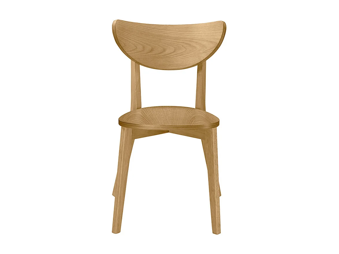 Chaises scandinaves bois clair (lot de 2) LEENA