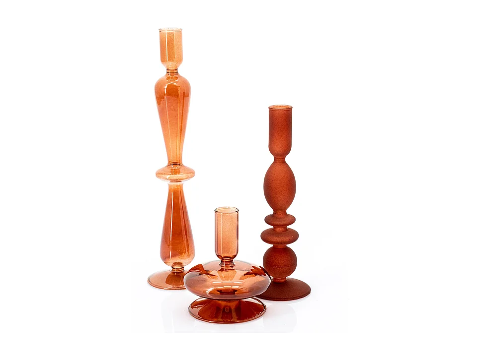 Chandelier Aurora - Orange - 7.5×31/7.5×23/8.5×12 cm - Set de 3