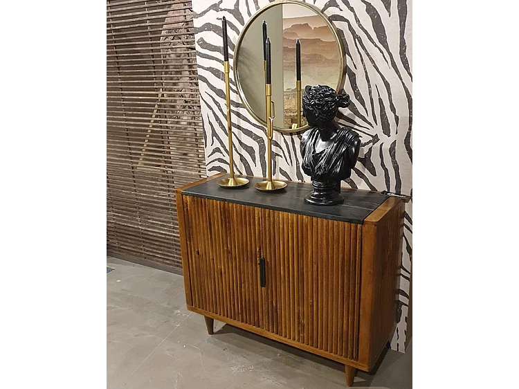 Chandelier Furnilux - Or - 16x16x50 cm - Petit modèle