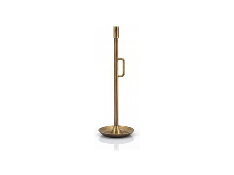 Kerzenleuchter Furnilux Docht - Gold - 16x16x50 cm - Klein
