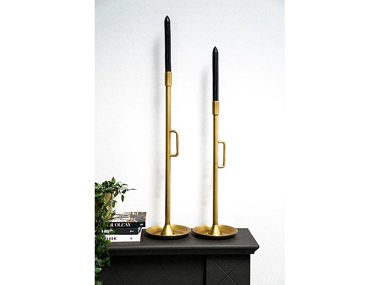 Chandelier Furnilux - Or - 16x16x50 cm - Petit modèle