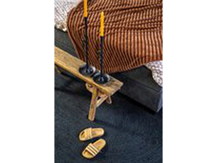 Bougeoir Wick - Métal Noir 60 cm - Design Élégant