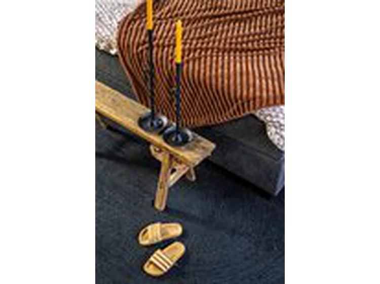 Bougeoir Wick - Métal Noir 60 cm - Design Élégant