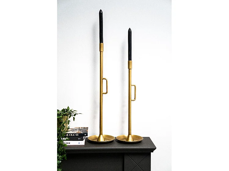 Chandelier - Laiton doré 16x16x60 cm - Grand modèle