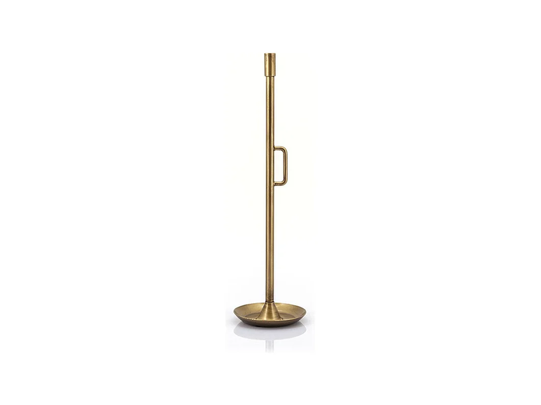 Kandelaar Wick - Goud Messing 16x16x60 cm - Large Design