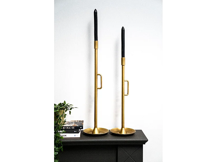 Chandelier - Laiton doré 16x16x60 cm - Grand modèle