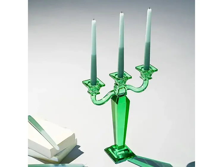 Ensemble décoratif  - Lampe et chandelier - 6 pièces