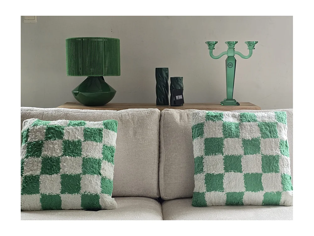 Ensemble décoratif  - Lampe et chandelier - 6 pièces