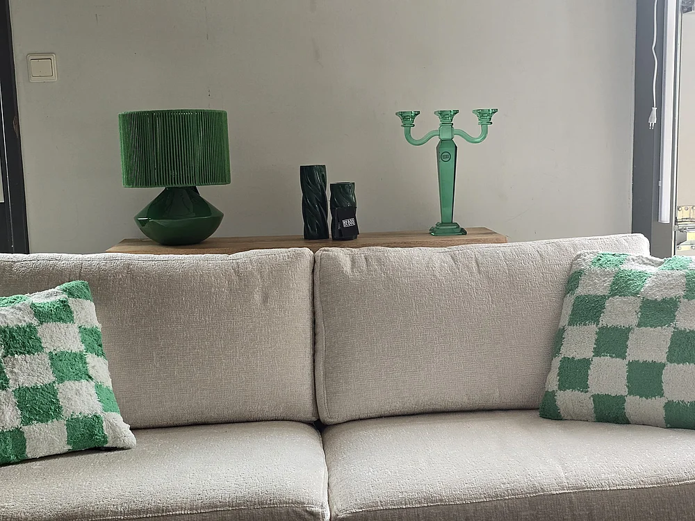 Ensemble décoratif  - Lampe et chandelier - 6 pièces