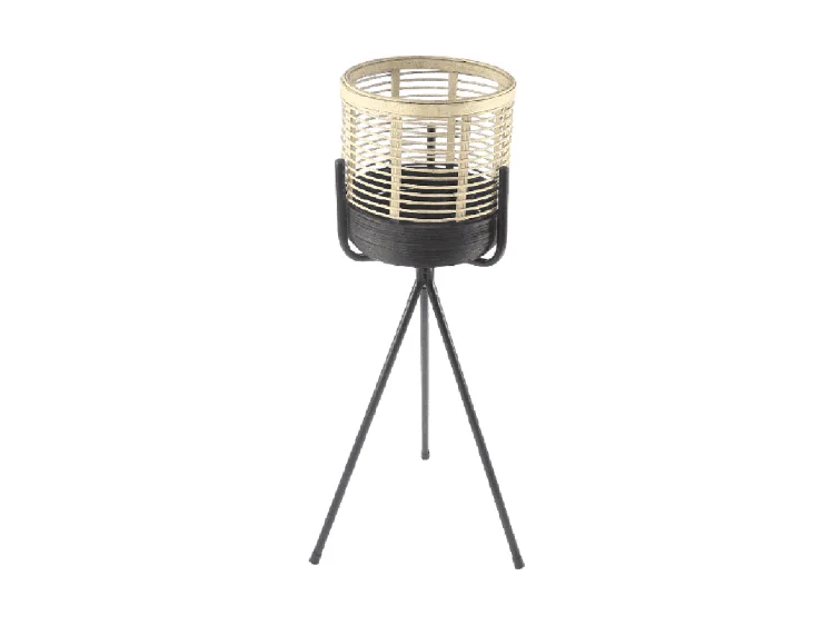 Bougeoir Furnilux - Noir Beige - Petit