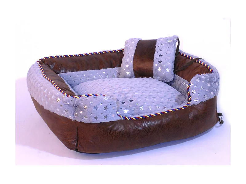 Hundekorb ComfortPet - Grau Soft Plüsch - Groß