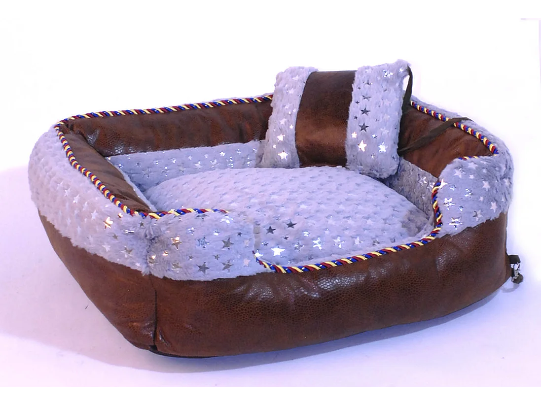 Panier pour chien ComfortPet - Gris peluche douce - Taille Large