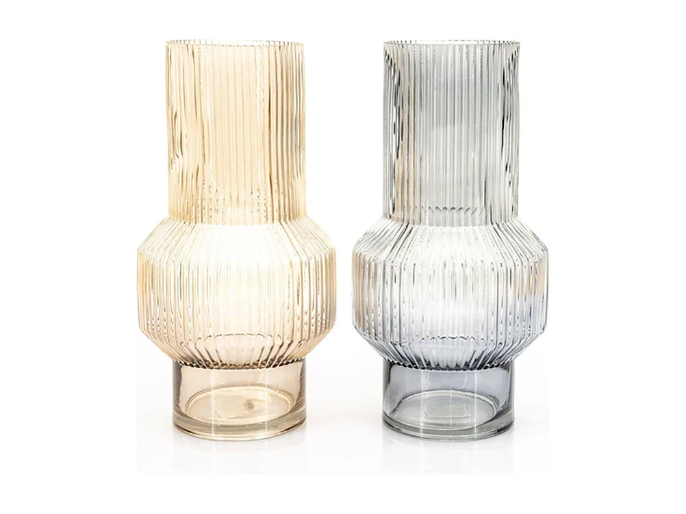 Vaas Riba - Grijs - 18x35 cm