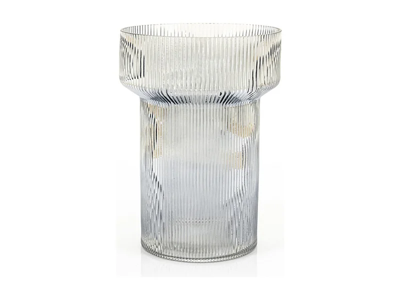 Vase Riba - Gris - 21 x 21 x 28,5 cm