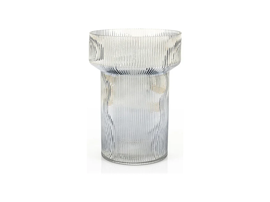 Vase Riba - Gris - 21 x 21 x 28,5 cm