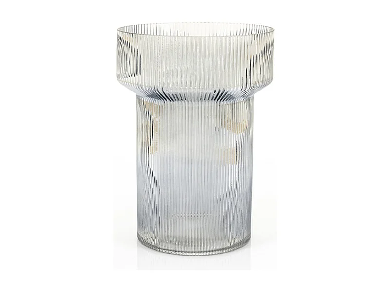 Vaas Riba - Grijs - 21x21x28,5 cm