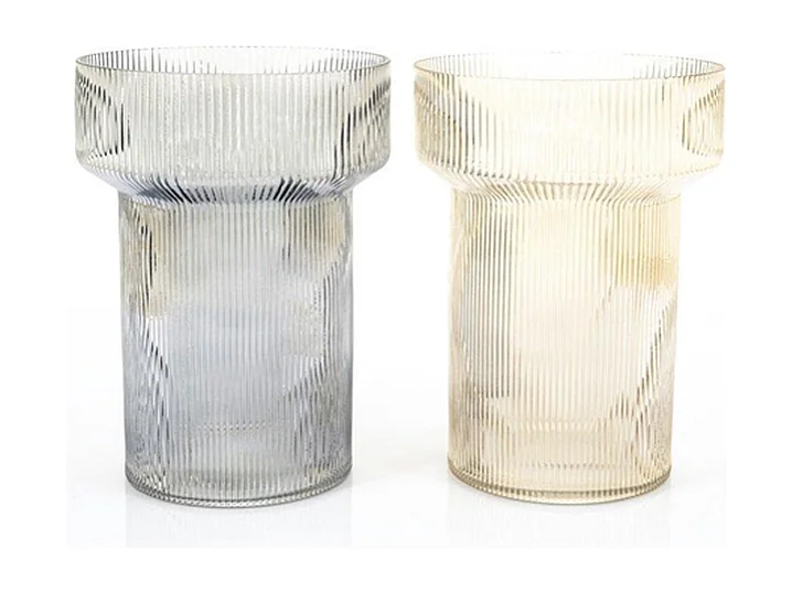 Vase Riba - Braun - 21x21x28,5 cm