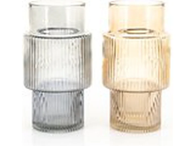 Vase Riba - Gris - 28 cm