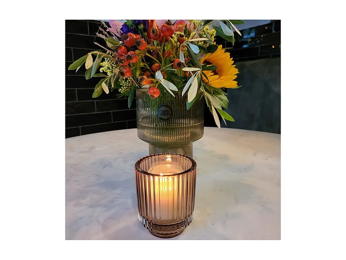 Vase Riba - Gris - 28 cm