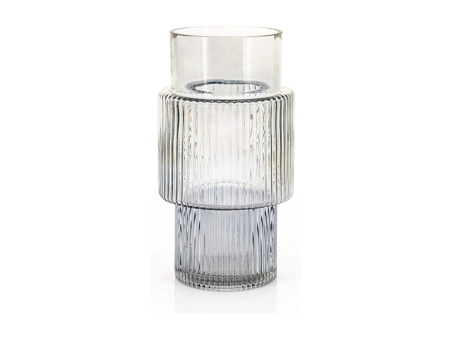 Vase Riba - Gris - 28 cm