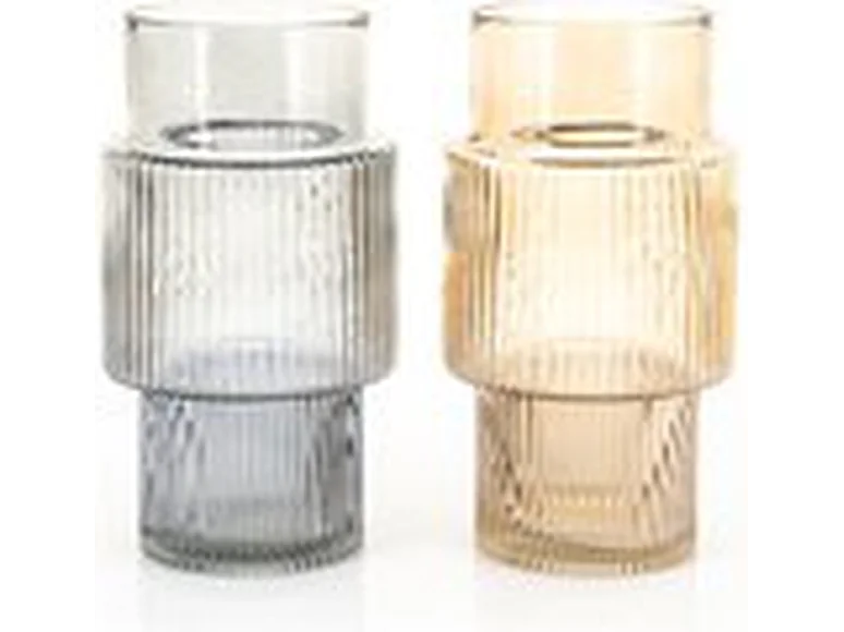 Vase Riba - Gris - 28 cm