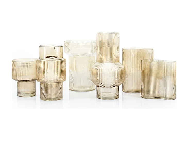 Vase Riba - Gris - 28 cm