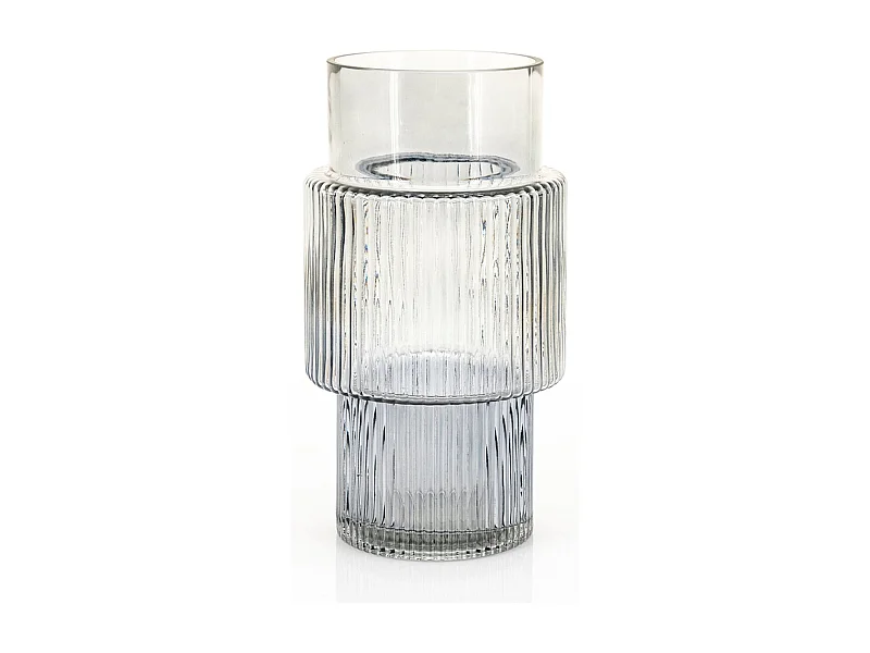 Vase Riba - Gris - 28 cm