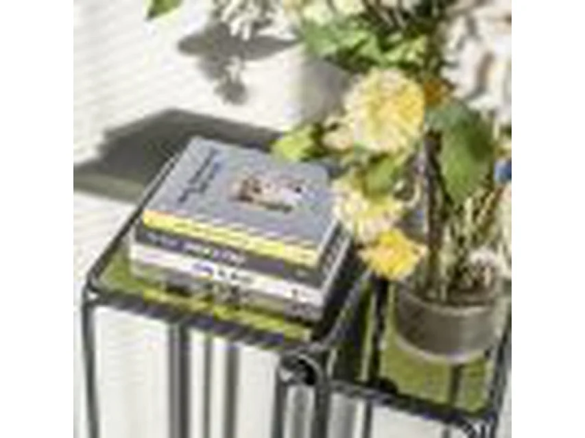 Table à plantes Furnilux - Noir 30x30x73 cm - Set de 2