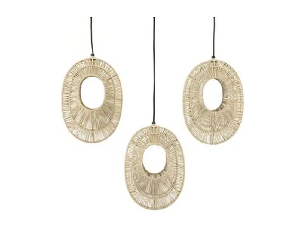 Lampe pendante Ovo Cluster - Naturel - Design moderne