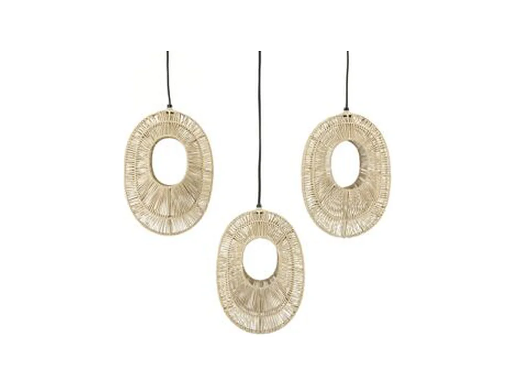 Lampe pendante Ovo Cluster - Naturel - Design moderne