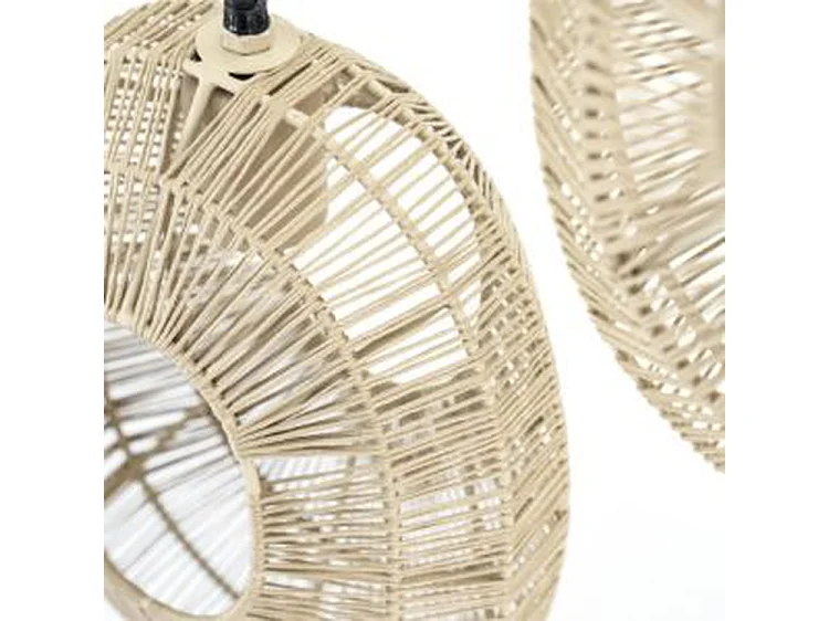 Lampe pendante Ovo Cluster - Naturel - Design moderne