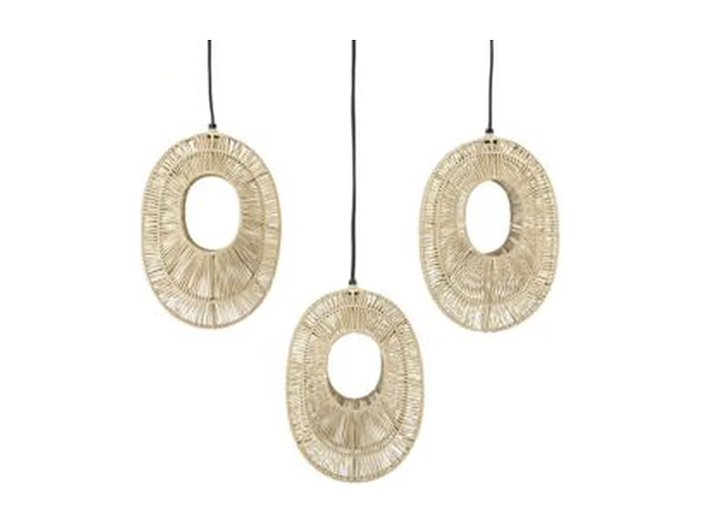 Lampe pendante Ovo Cluster - Naturel - Design moderne
