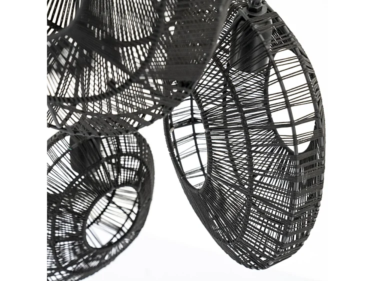 Lampe suspendue Ovo - Noir - 26x26x132 cm - Cluster Ronde