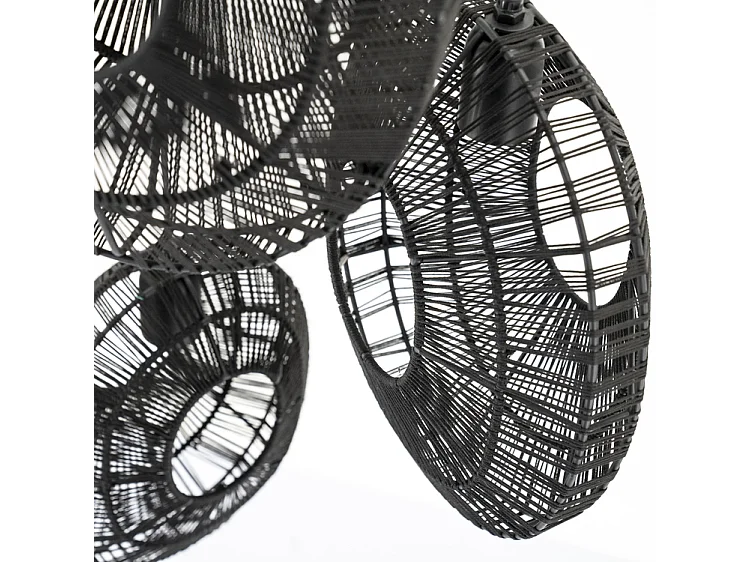 Lampe suspendue Ovo - Noir - 26x26x132 cm - Cluster Ronde