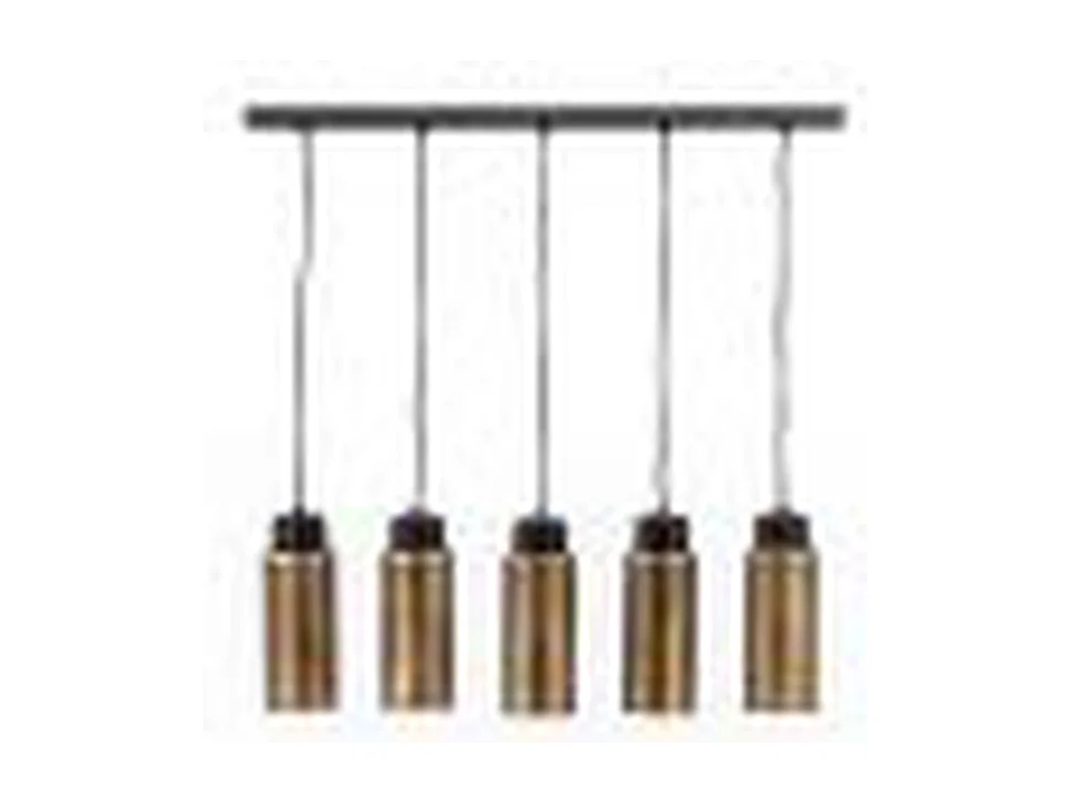 Lampe suspendue Furnilux - Métal doré - 5 lampes