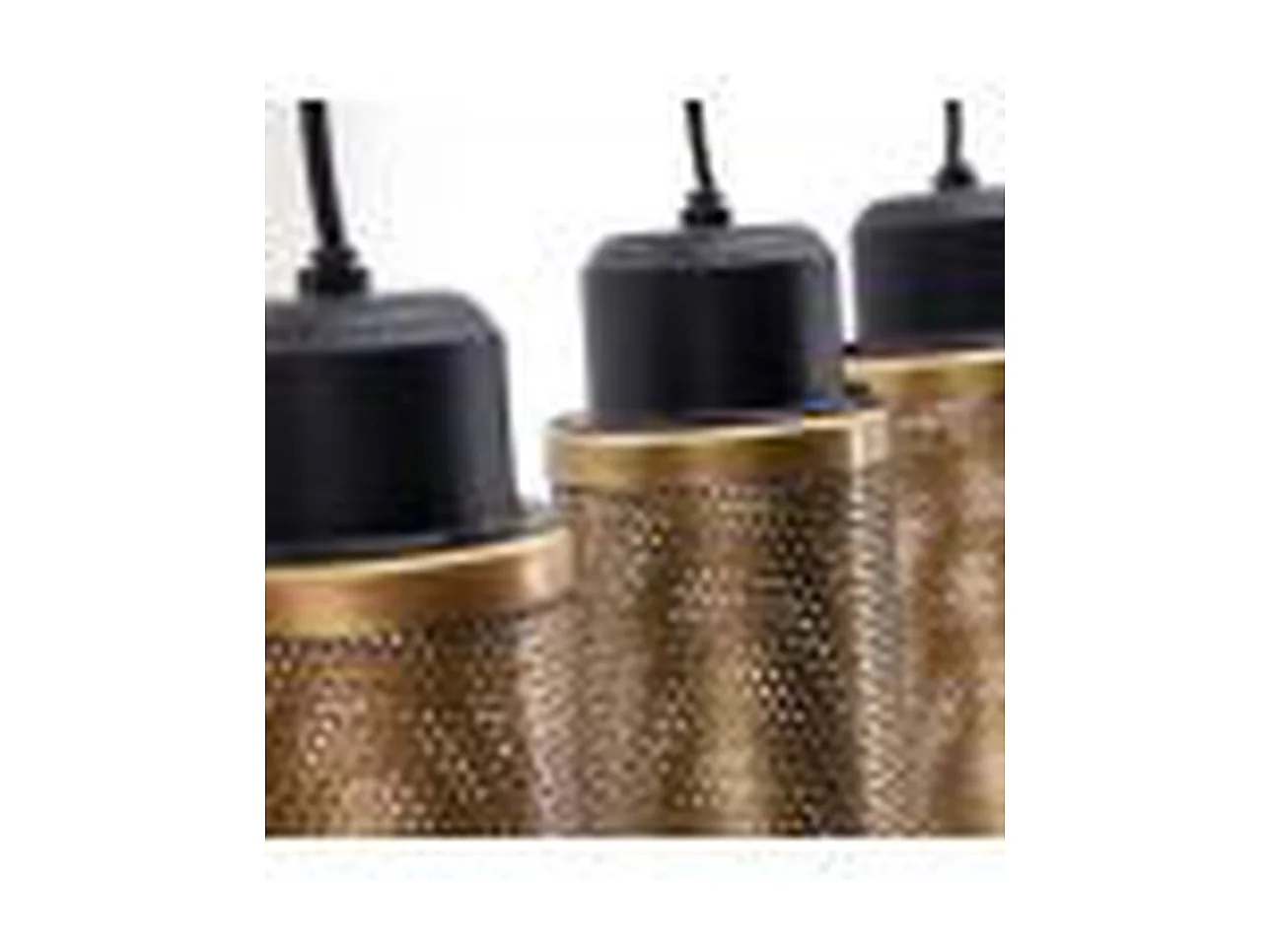 Lampe suspendue Furnilux - Métal doré - 5 lampes