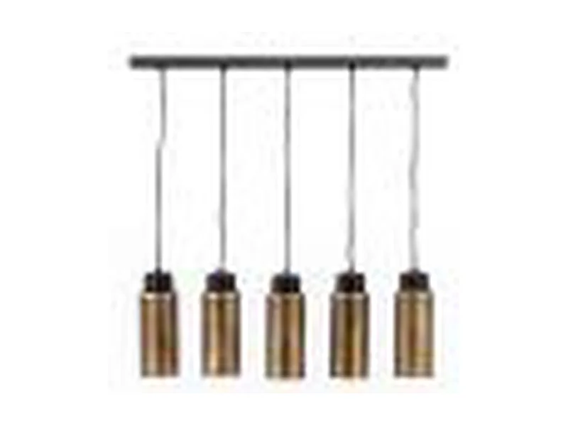 Lampe suspendue Furnilux - Métal doré - 5 lampes