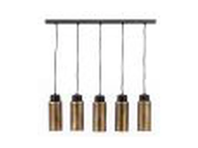 Lampe suspendue Furnilux - Métal doré - 5 lampes
