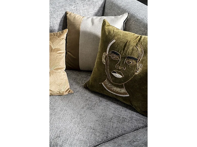 Kussen By-Boo - Beige Goud - 45x45 cm