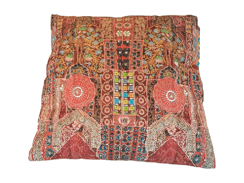 Zierkissen Furnilux Marta - 45x45 cm - Rot Rosa Mehrfarbig 2er-Set