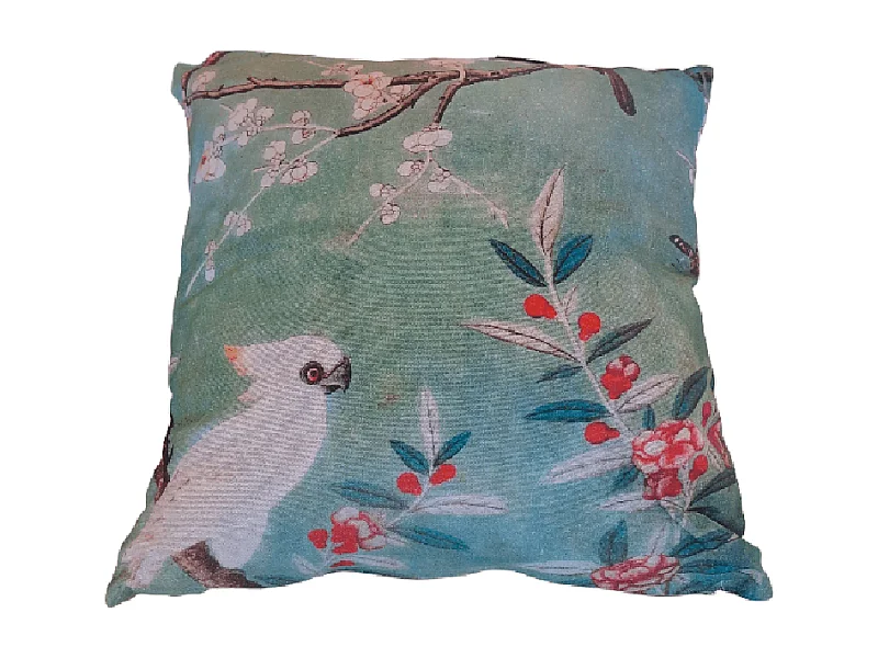 Dekokissen Furnilux - Grün/Weiß 45x45 cm - 2er Set