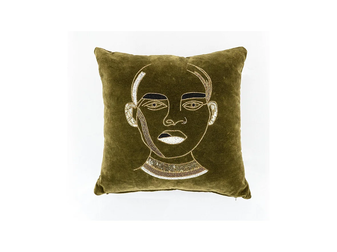 Coussin By-Boo Dax - Vert 50x50 cm - Confort Douillet