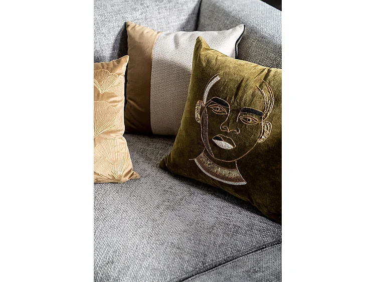 Coussin By-Boo Dax - Vert 50x50 cm - Confort Douillet