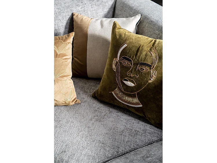 Coussin By-Boo Dax - Vert 50x50 cm - Confort Douillet