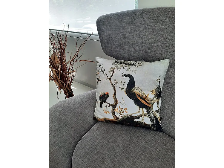 Sierkussens Furnilux - 45x45 cm - Pauw Rixt Design Beige Bruin Zwart