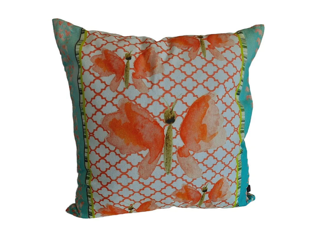 Coussins décoratifs Furnilux - 45x45 cm - Lot de 2 Butterfly Kira Design