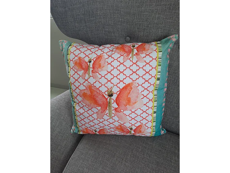 Coussins décoratifs Furnilux - 45x45 cm - Lot de 2 Butterfly Kira Design