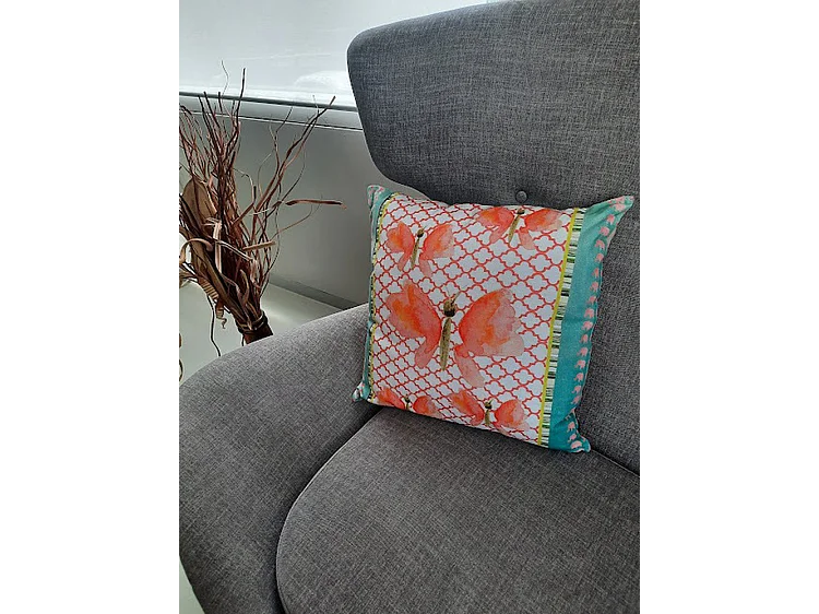 Coussins décoratifs Furnilux - 45x45 cm - Lot de 2 Butterfly Kira Design