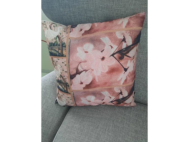 Sierkussens Furnilux - Roze 45x45 cm - Set van 2