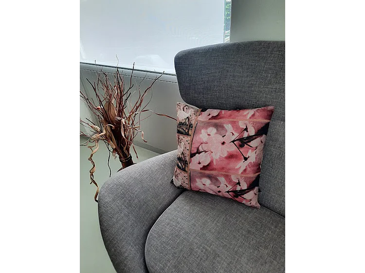 Sierkussens Furnilux - Roze 45x45 cm - Set van 2